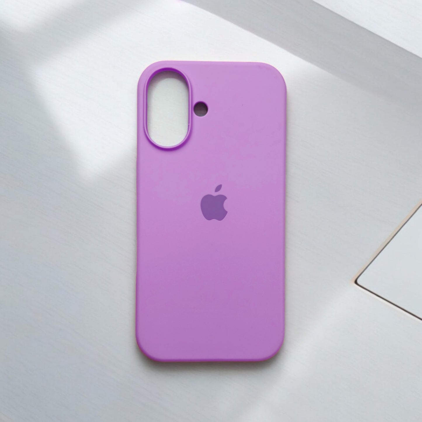 Silicon Back Cover | iPhone 16 Plus (Rose Grip Case, Silicon, Pack of: 1)