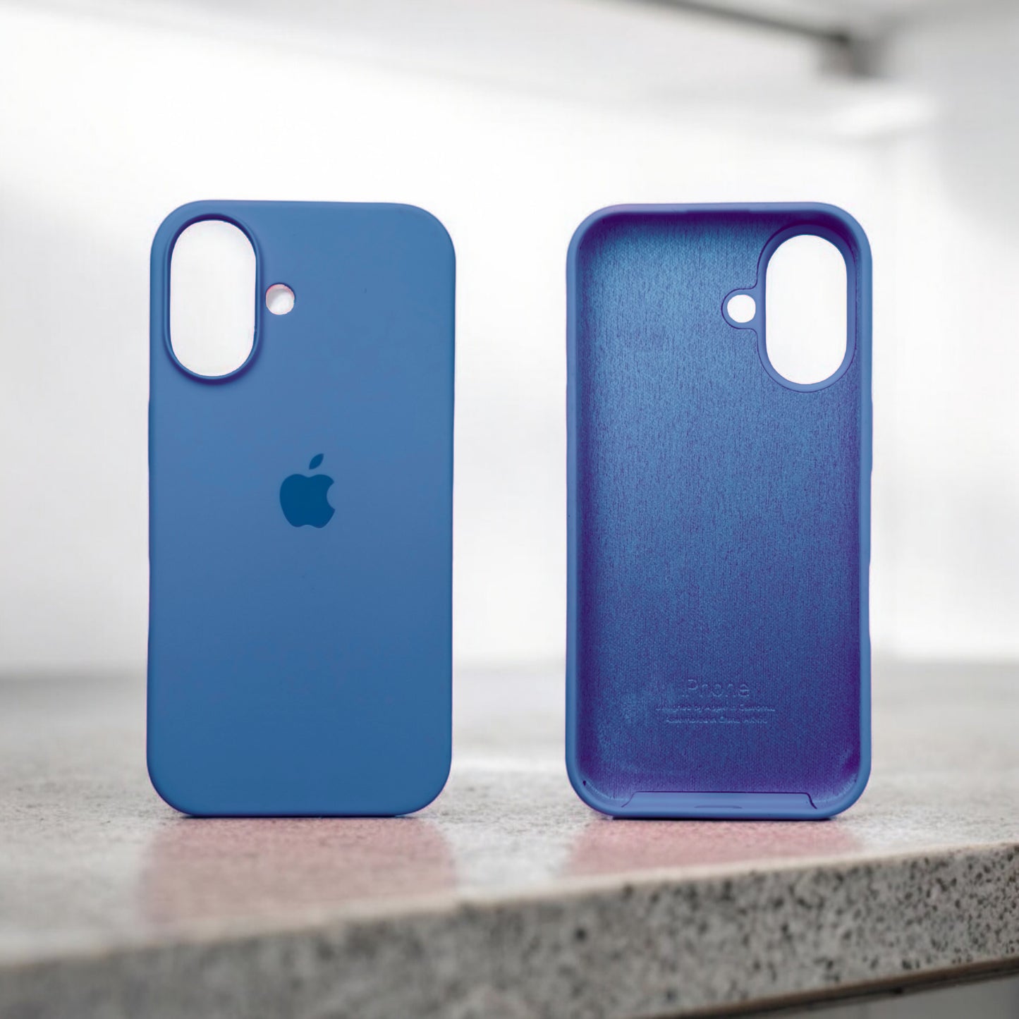 Silicon Back Cover | iPhone 16 Plus (Blue, Grip Case, Silicon, Pack of: 1)