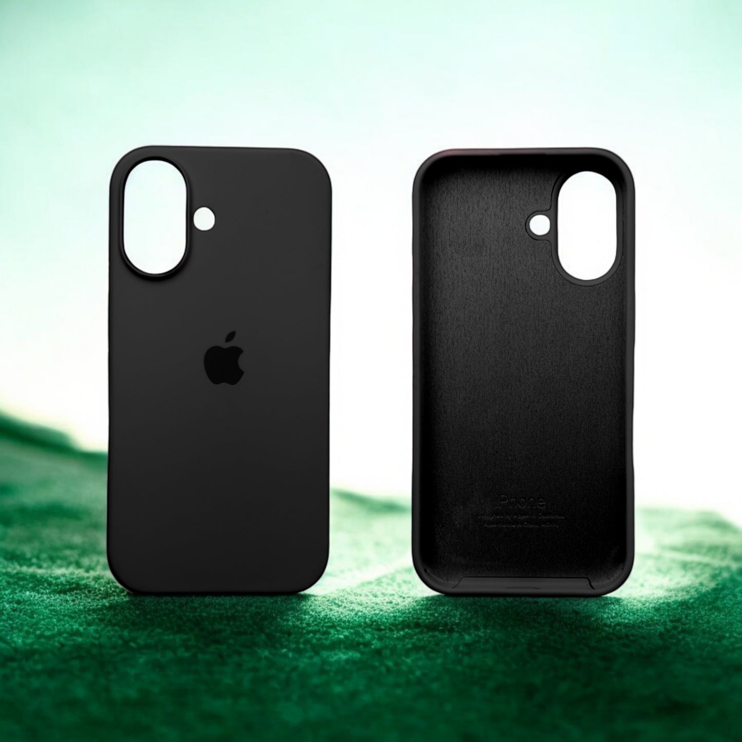 Silicon Back Cover | iPhone 16 Plus (Black, Grip Case, Silicon, Pack of: 1)