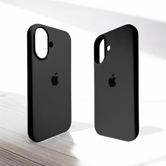 Silicon Back Cover | iPhone 16 Plus (Dark Grey, Grip Case, Silicon, Pack of: 1)