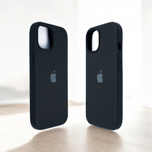 Silicon Back Cover | iPhone 12 (Black, Grip Case, Silicon, Pack of: 1)