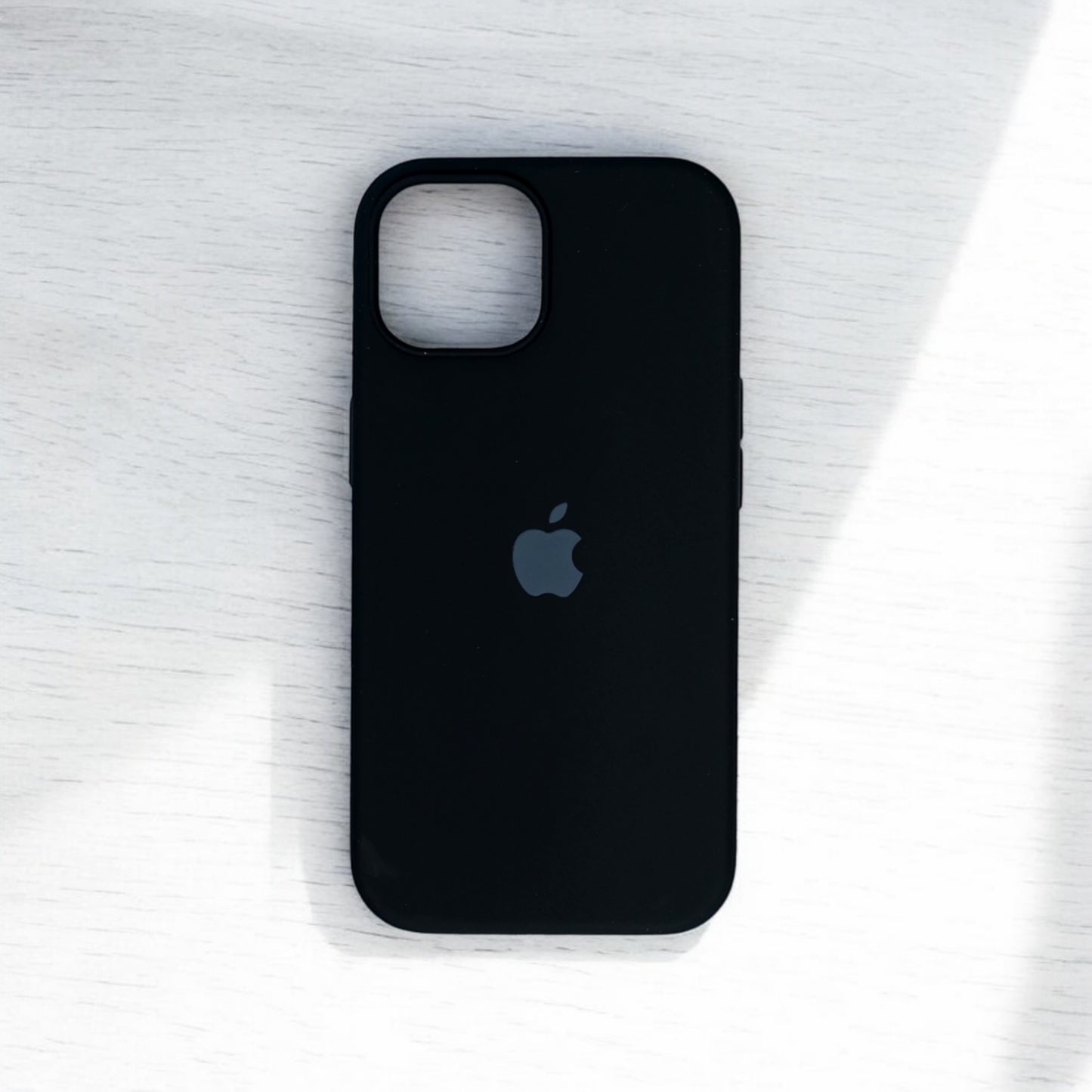 Silicon Back Cover | iPhone 15 Pro Max (Black, Grip Case, Silicon, Pack of: 1)