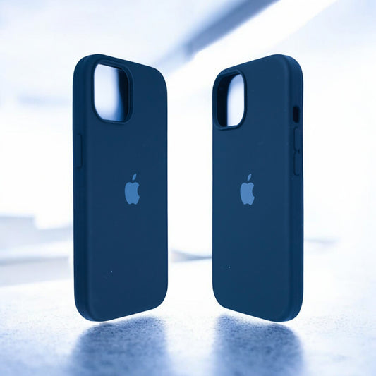 Silicon Back Cover | iPhone 13 Pro (Dark Blue Grip Case, Silicon, Pack of: 1)