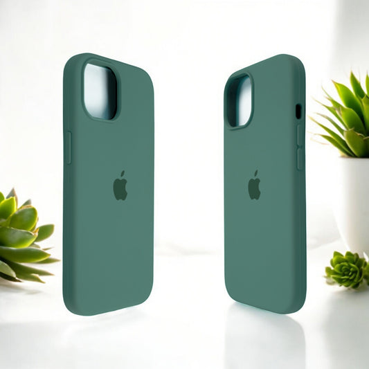 Silicon Back Cover | iPhone 13 Pro Max (Green Grip Case, Silicon, Pack of: 1)