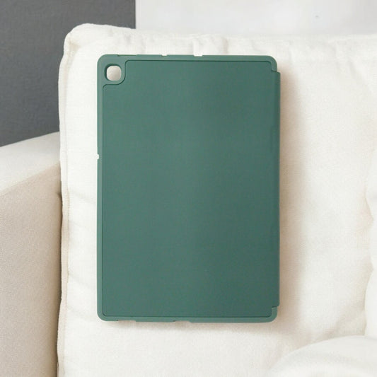 Samsung S6 lite (2020)| Protection Case (Green Smart Case, Pack of: 1)