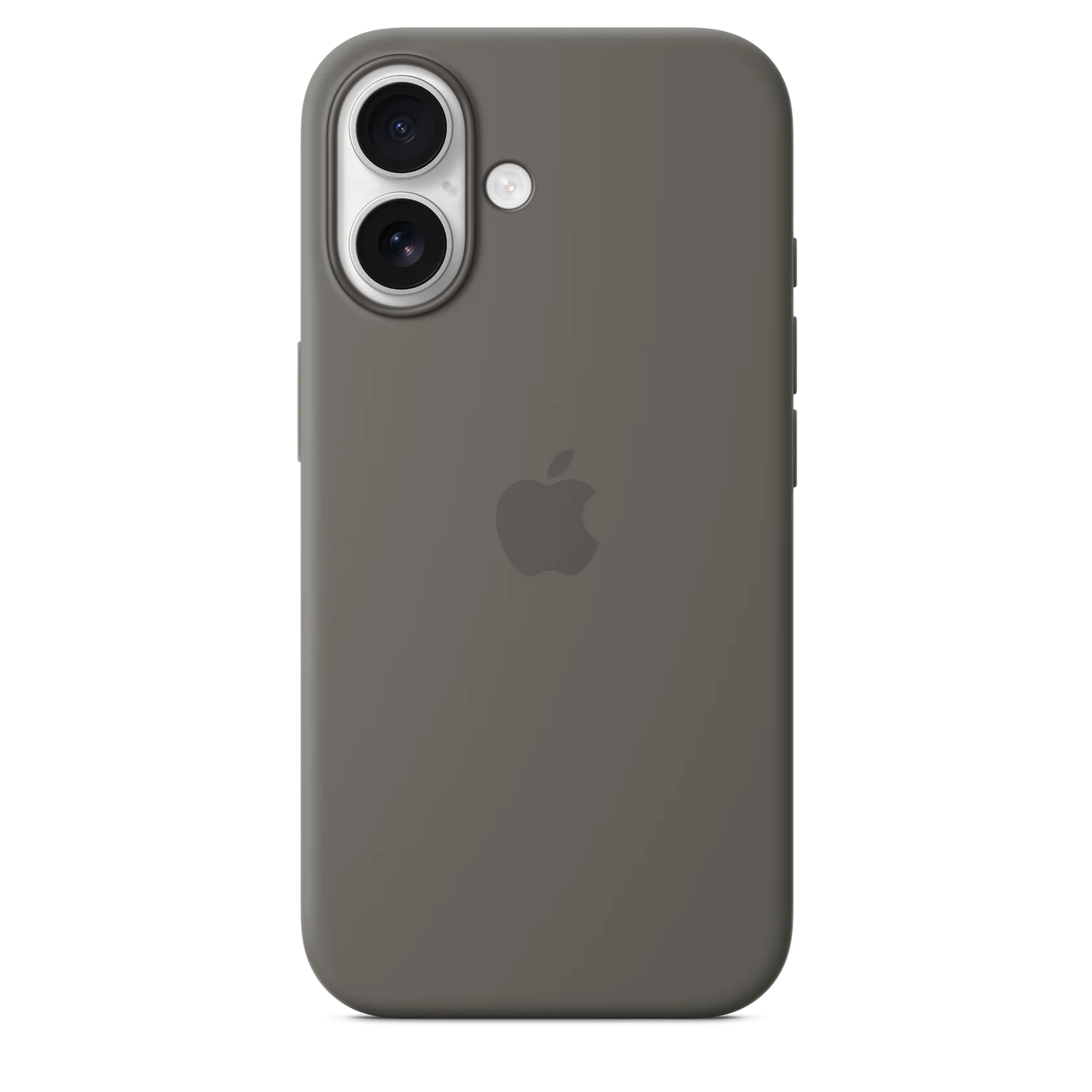 Silicon Back Cover | iPhone 16 (Grey, Grip Case, Silicon, Pack of: 1)
