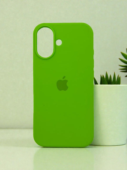 iPhone 17 | Fluorescent Green, Premium Silicone Case | Pack of: 1