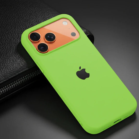 iPhone 17 PRO | Fluorescent Green, Premium Silicone Case | Pack of: 1