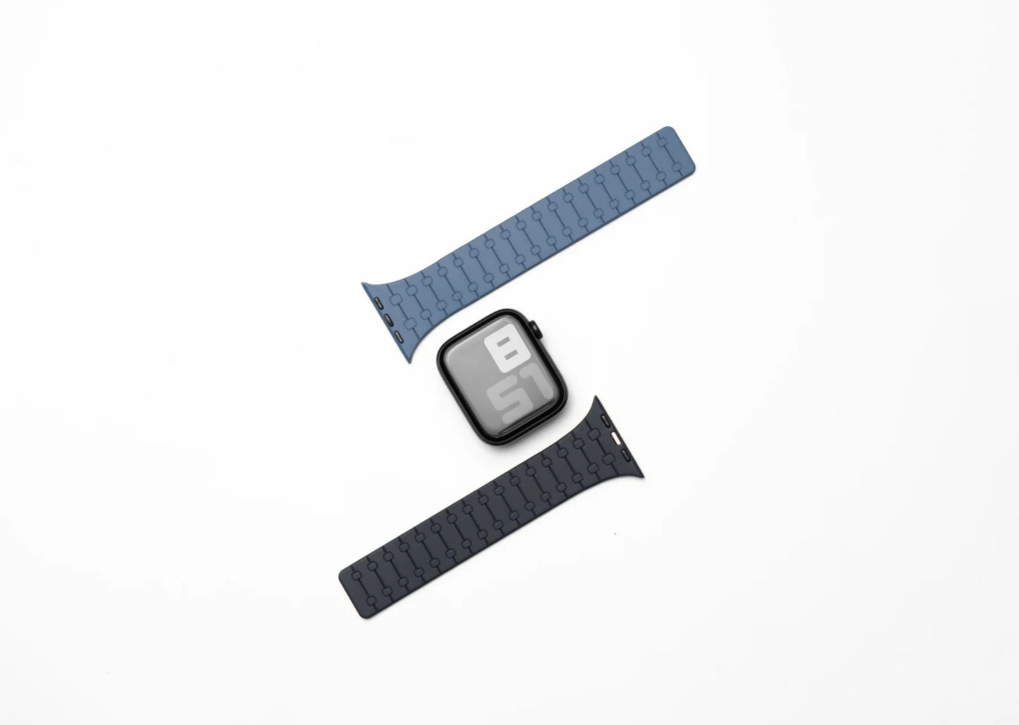 Blue & Black | Classic In Silicone | iWatch Straps