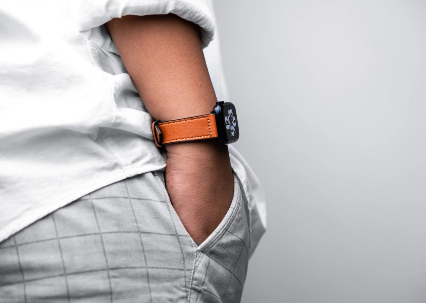 Almond Brown | Leather Fusion | iWatch Straps