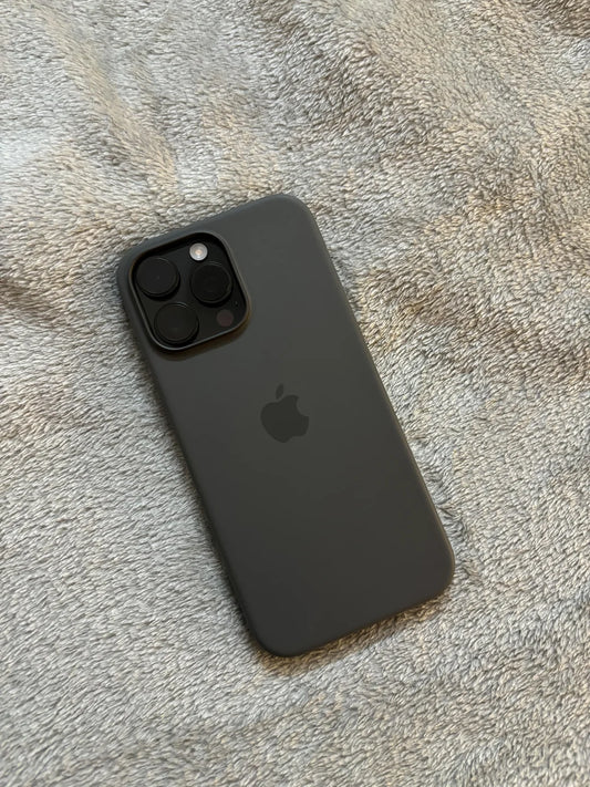 Silicon Back Cover | iPhone 16 Pro Max (Dark Grey, Grip Case, Silicon, Pack of: 1)