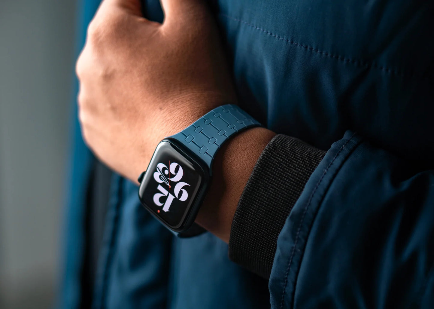 Blue & Black | Classic In Silicone | iWatch Straps