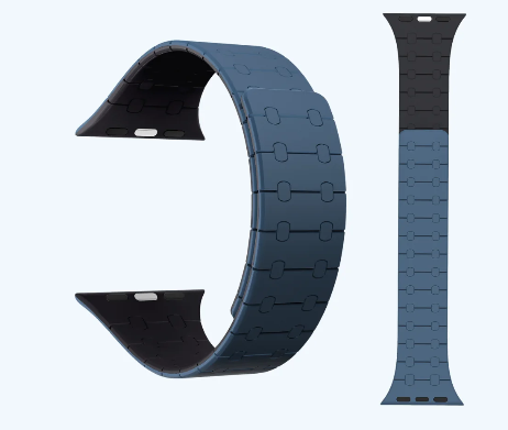 Blue & Black | Classic In Silicone | iWatch Straps
