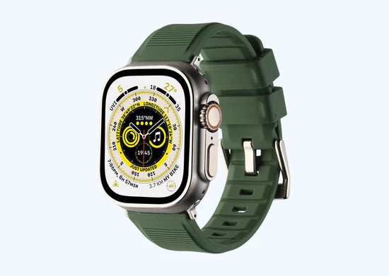 Dark Green | Buckle Up In Silicone | iWatch Straps