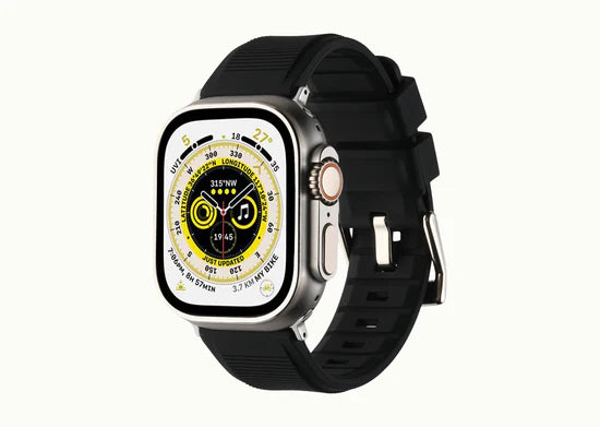 Just Black | Buckle Up In Silicone | iWatch Straps