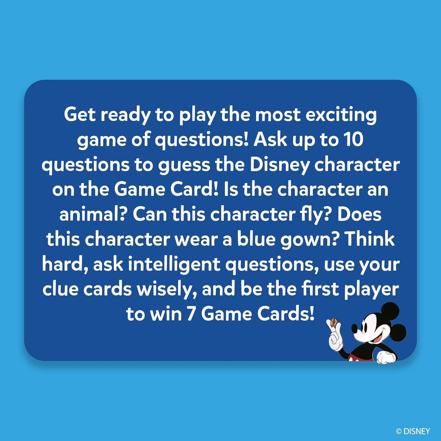 Skillmatics Guess in 10 Disney, Card Game for Girls, Boys, Kids, Teens, Adults, Who Love Cinderella, Mickey Mouse, Moana, Gifts for Ages 6-99 YRS