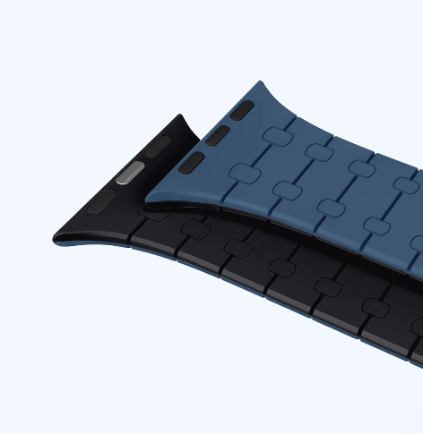 Blue & Black | Classic In Silicone | iWatch Straps