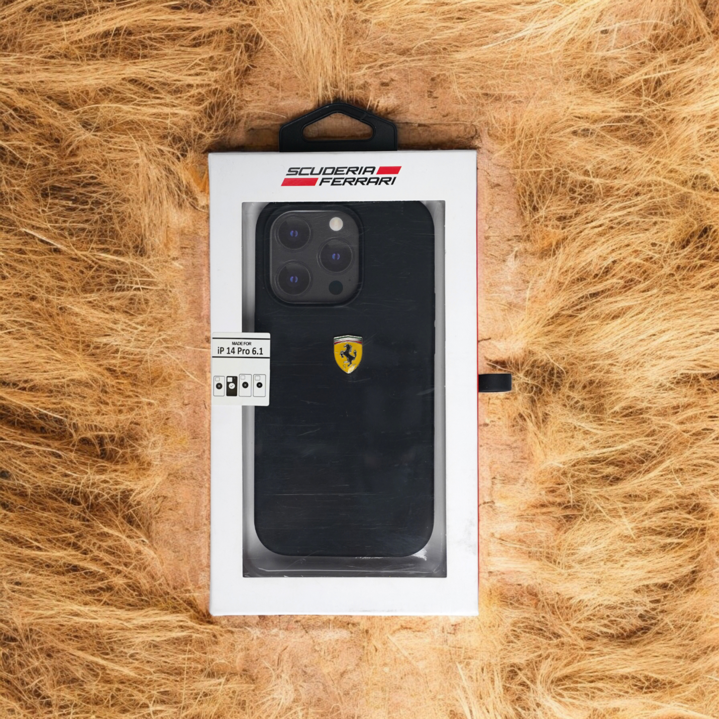 SCUDERIA FERRARI | Iphone 14 Pro | Black Case with Ferrari Logo