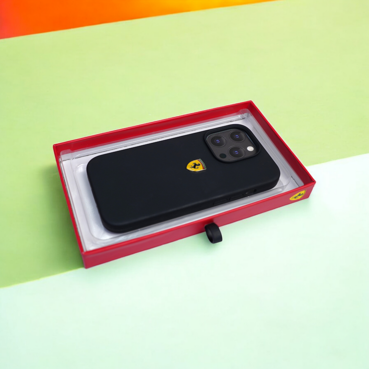 SCUDERIA FERRARI | Iphone 14 Pro | Black Case with Ferrari Logo