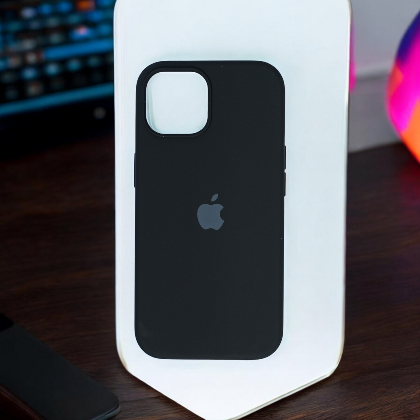 Silicon Back Cover | iPhone 15 (Black, Grip Case, Silicon, Pack of: 1)
