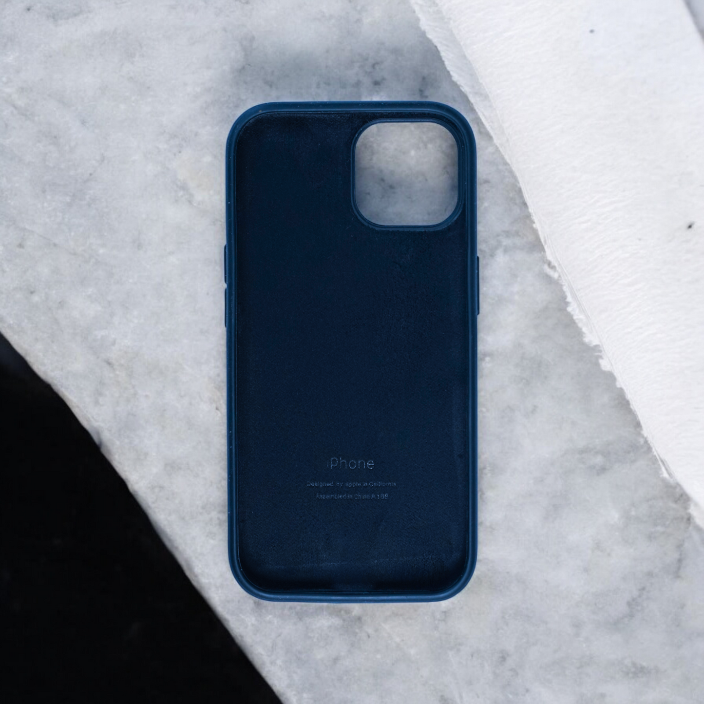 Silicon Back Cover | iPhone 15 (Dark Blue, Grip Case, Silicon, Pack of: 1)