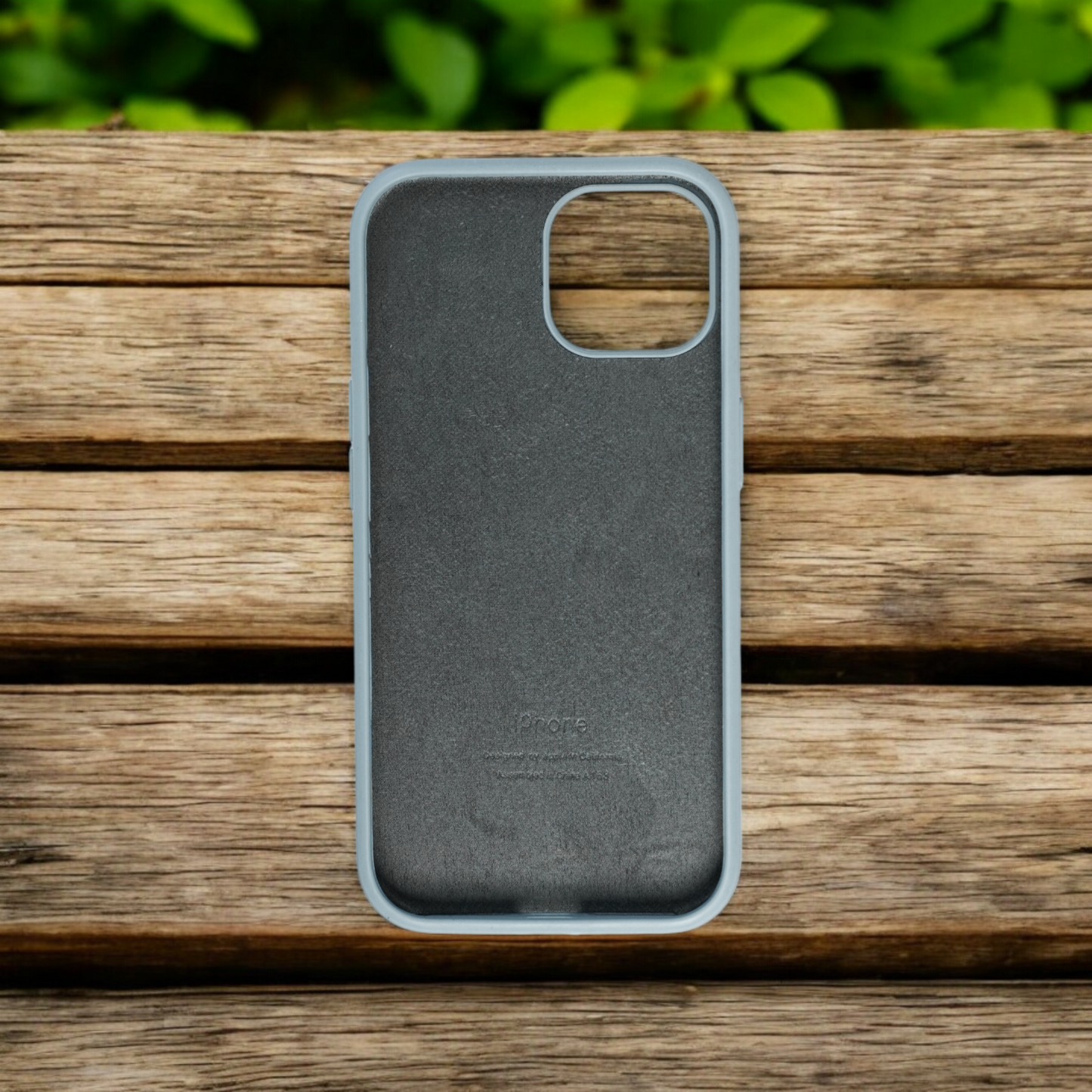 Silicon Back Cover | iPhone 15 (Light Greyish Blue, Grip Case, Silicon, Pack of: 1)