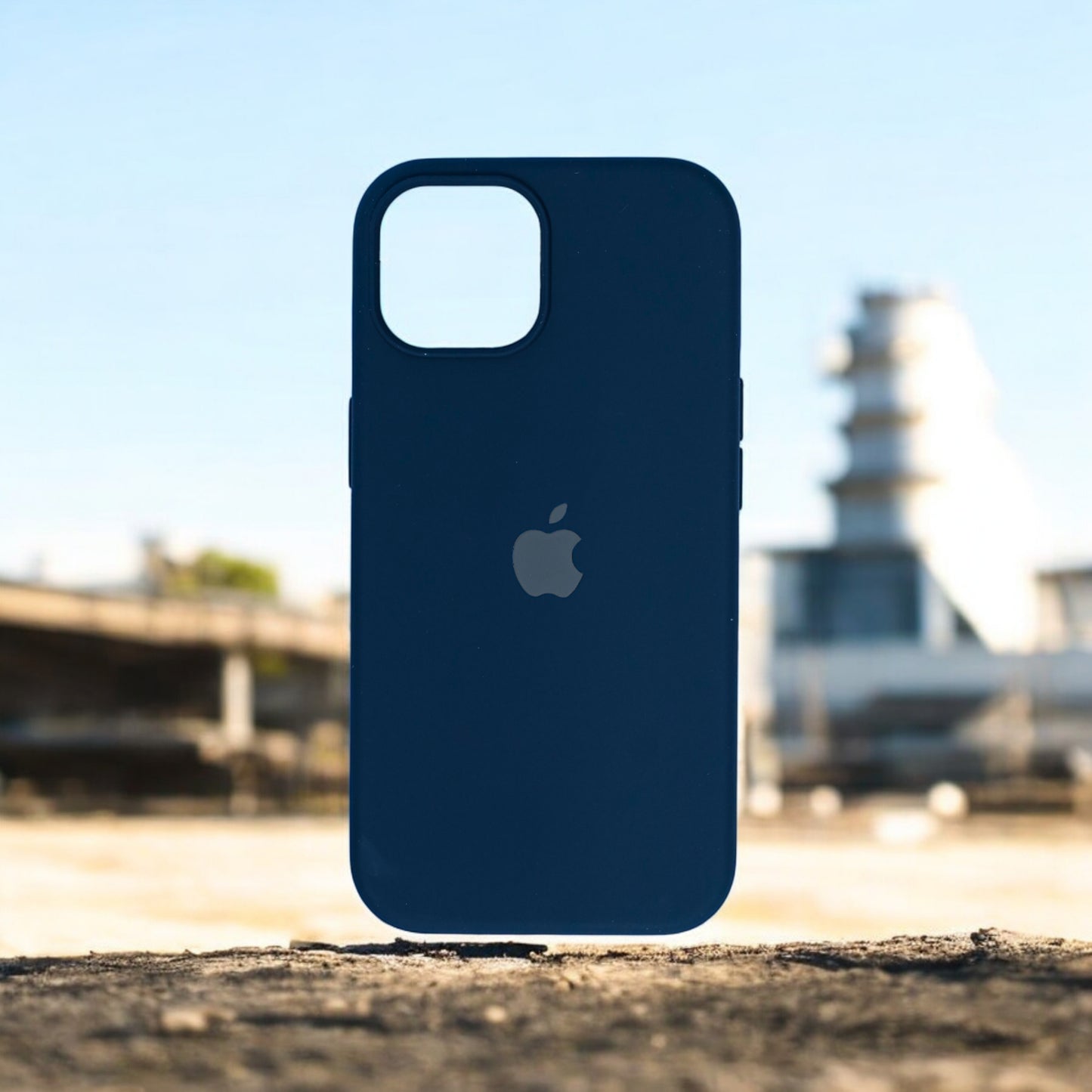 Silicon Back Cover | iPhone 15 Plus (Dark Blue, Grip Case, Silicon, Pack of: 1)