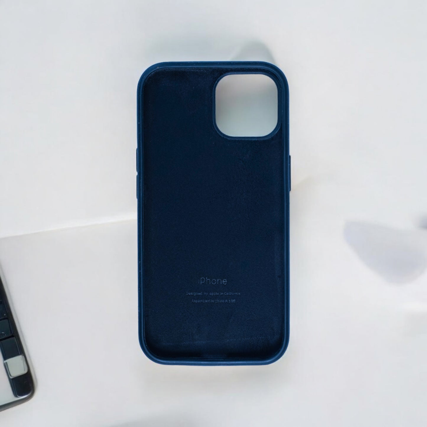 Silicon Back Cover | iPhone 15 Pro (Dark Blue, Grip Case, Silicon, Pack of: 1)