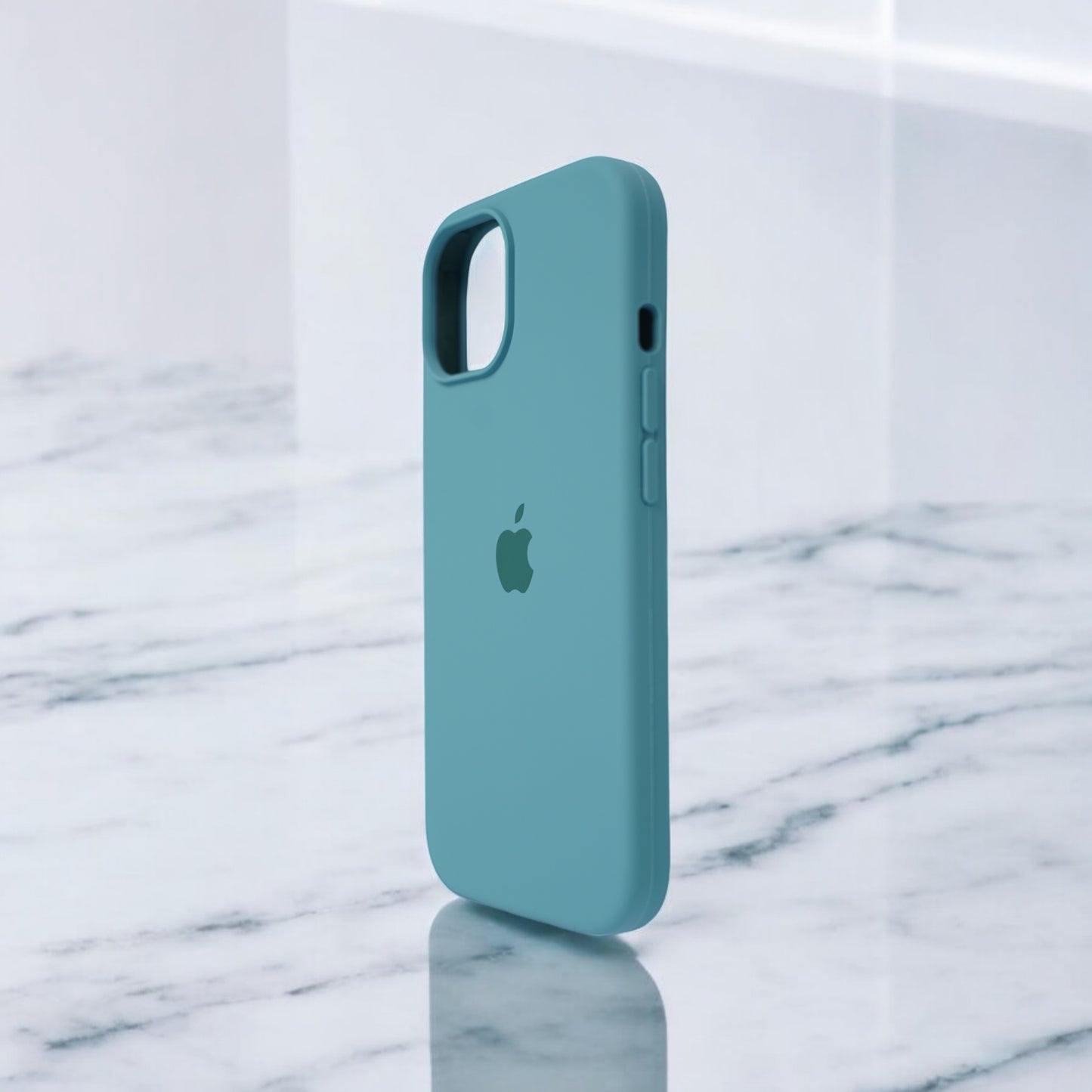 Silicon Back Cover | iPhone 15 Pro (Light Blue, Grip Case, Silicon, Pack of: 1)
