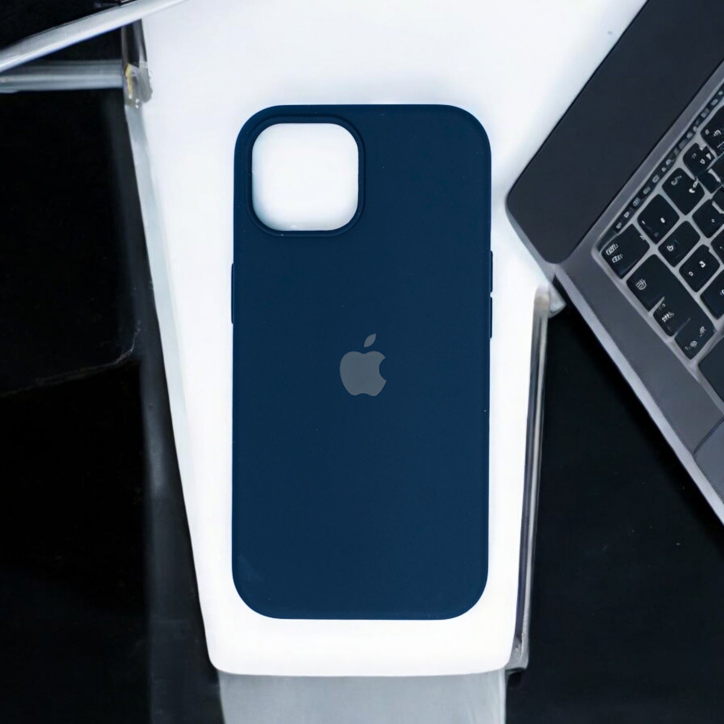 Silicon Back Cover | iPhone 13 mini  (Blue, Grip Case, Silicon, Pack of: 1)