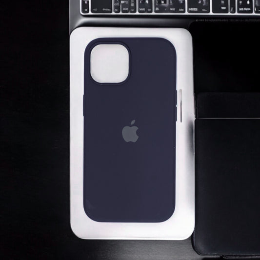 Silicon Back Cover | iPhone 15 Pro Max (Deep Indigo, Grip Case, Silicon, Pack of: 1)