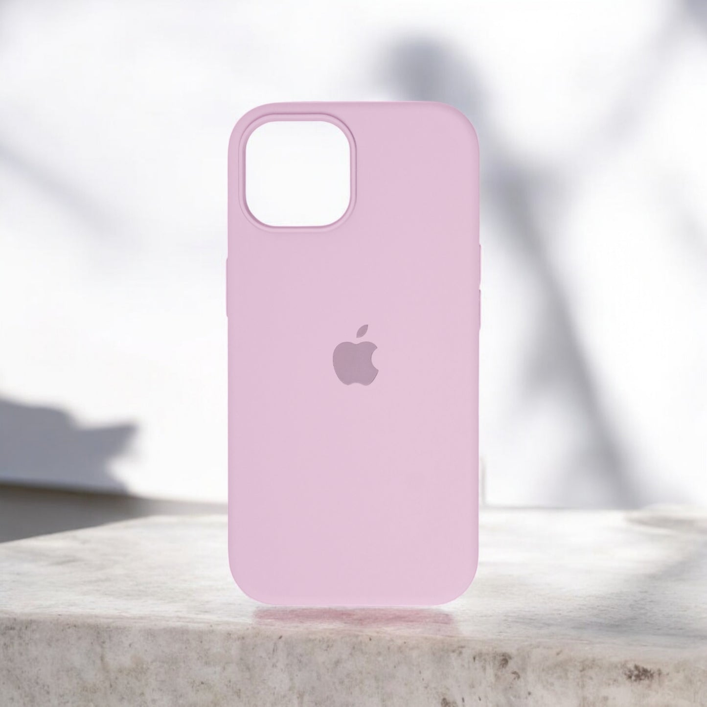 Silicon Back Cover | iPhone 15 Pro (Light Pink, Grip Case, Silicon, Pack of: 1)