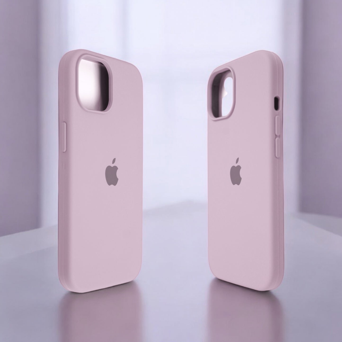 Silicon Back Cover | iPhone 15 Pro (Light Pink, Grip Case, Silicon, Pack of: 1)