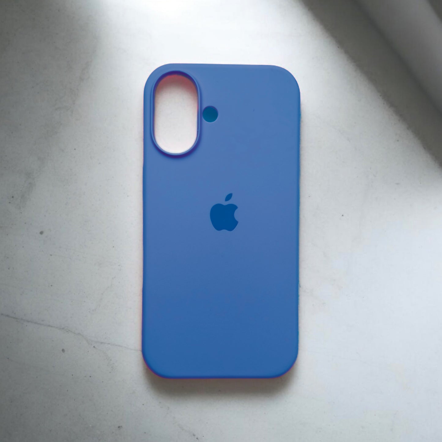 Silicon Back Cover | iPhone 16 (Dark Blue, Grip Case, Silicon, Pack of: 1)