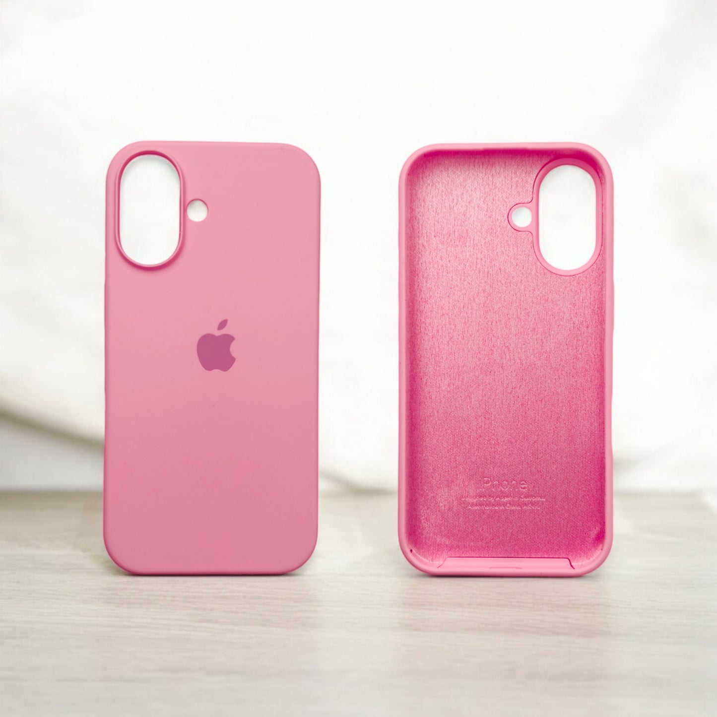 Silicon Back Cover | iPhone 16 (Pink, Grip Case, Silicon, Pack of: 1)