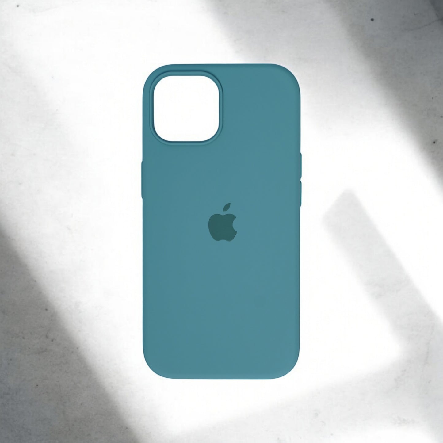 Silicon Back Cover | iPhone 13 Pro Max (Light Blue & Green Grip Case, Silicon, Pack of: 1)