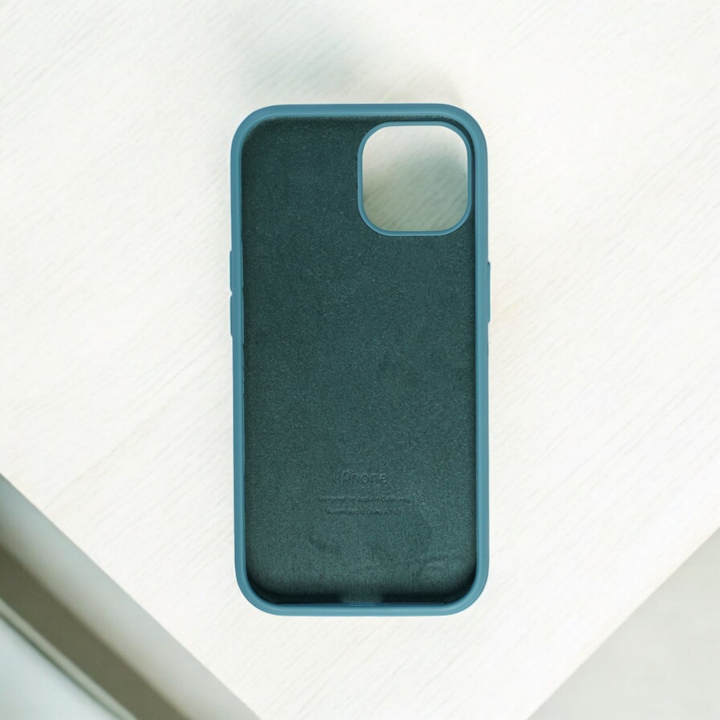 Silicon Back Cover | iPhone 13 Pro Max (Light Blue & Green Grip Case, Silicon, Pack of: 1)