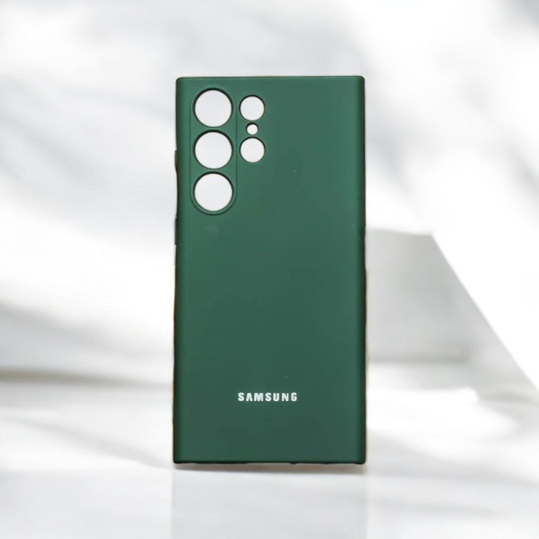 Silicon Back Cover | Samsung S23 Ultra  (Green, Grip Case, OG Silicon, Pack of: 1)